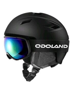 ODOLAND Snowboard Ski Helmet & Goggles Set In Black Size M/L Unisex